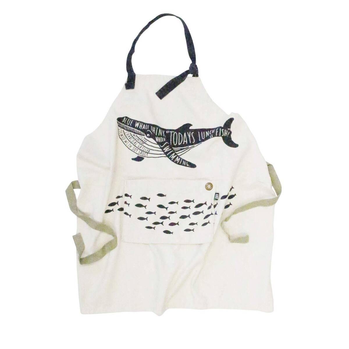 アンドパッカブル エプロン オシャレ収納 白クジラ ホワイト 89660拍卖