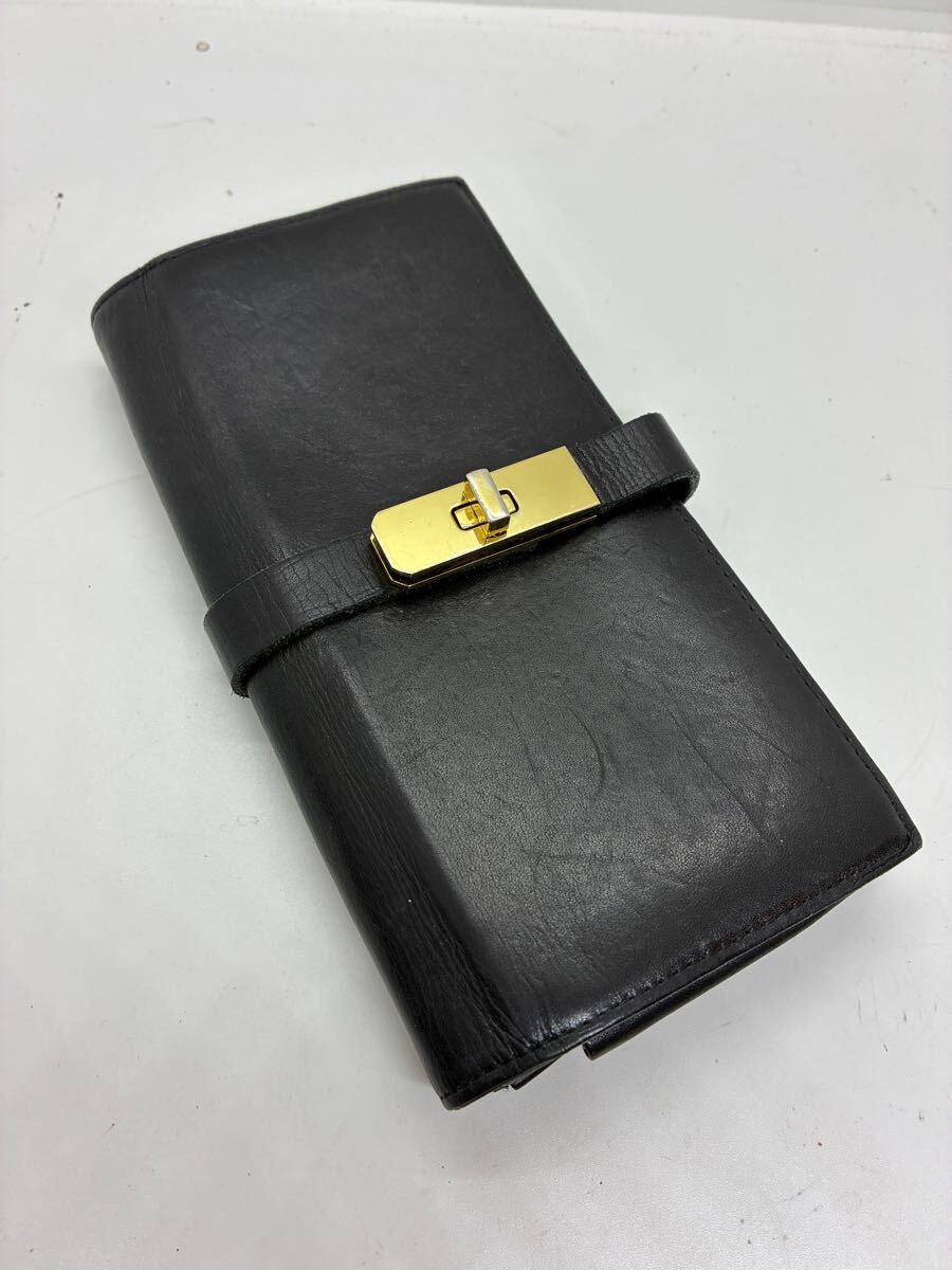 M.U.L. 長財布 レザー ブラック 姫路レザー 大容量拍卖