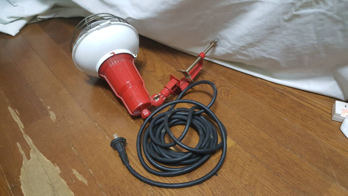 【工具】 NIKKO ランプホルダー リフレクター投光器 300v 300w 500w 屋外用ライト コード付き 通電確認済み拍卖