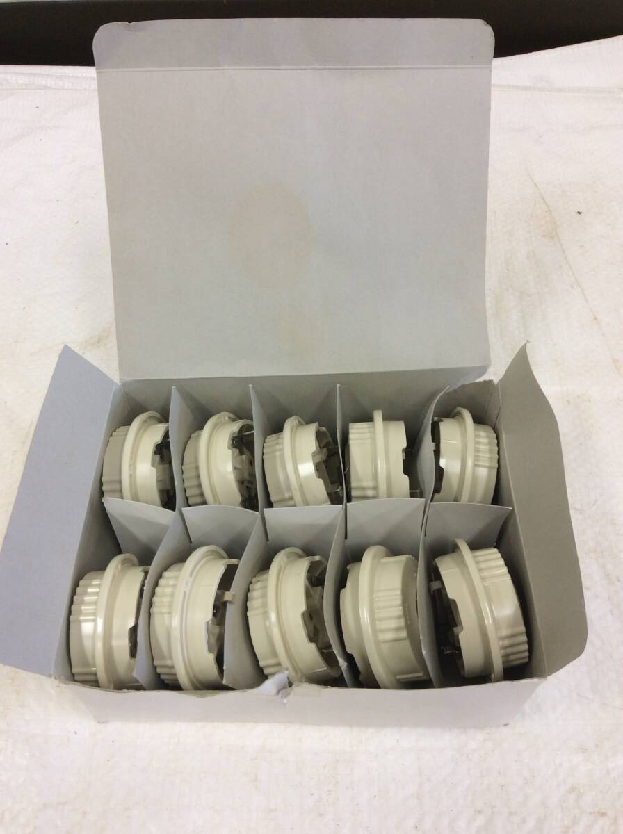 ★JIMBO★ 神保電器 1267 引掛ローゼット直付灯用アダプター白色 10個セット 生産終了品 拍卖