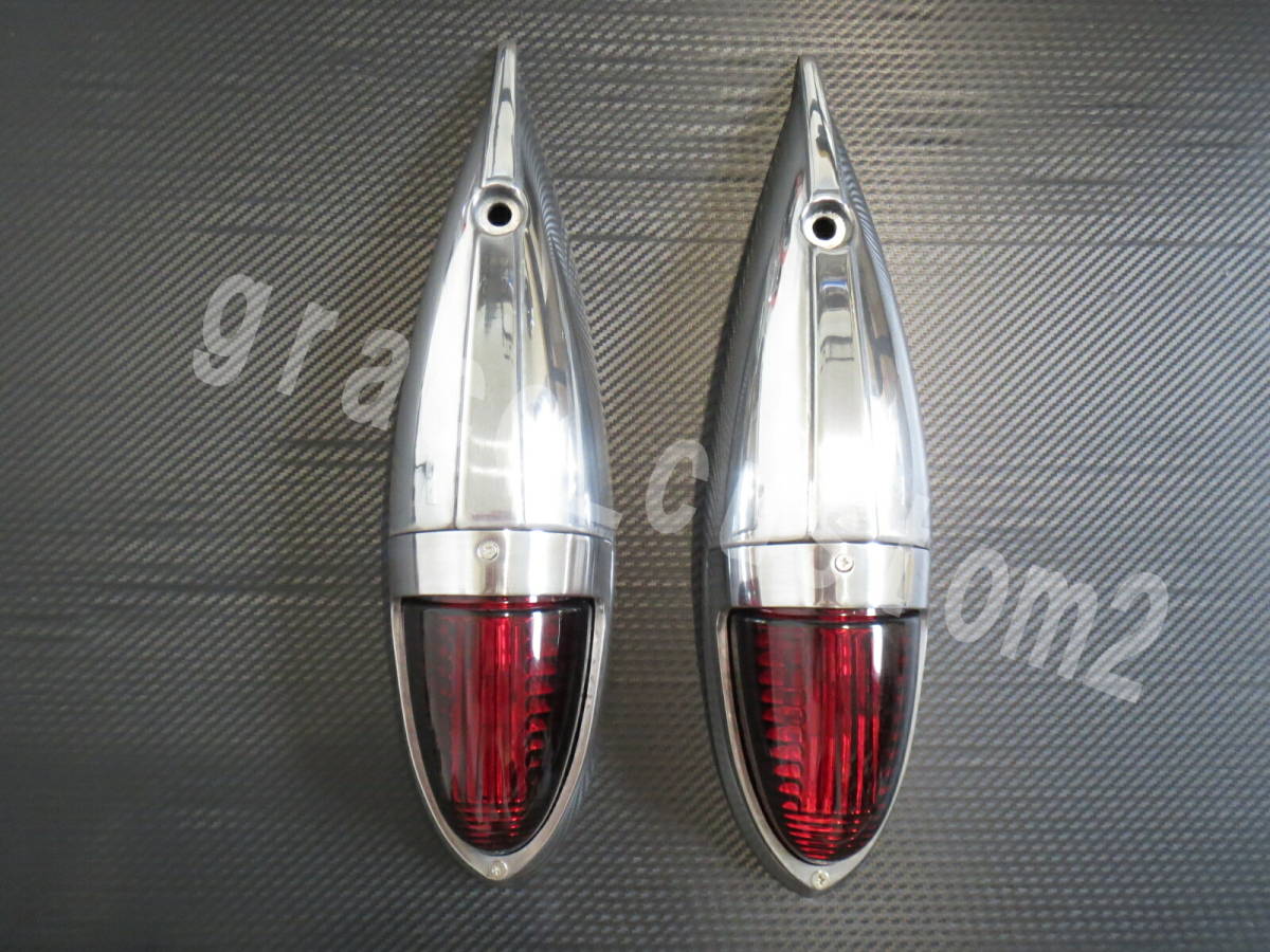 ナマズマーカー ナマズランプ 大 【2個セット】 12V 24V 赤 レッド サイドマーカー トラック カスタム レトロ 五光タイプ 拍卖