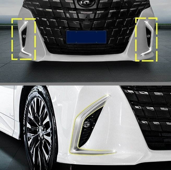 トヨタ アルファード  40系フロントフォグランプカバー 外装2個セット ABS ALPHARD 2023年-拍卖