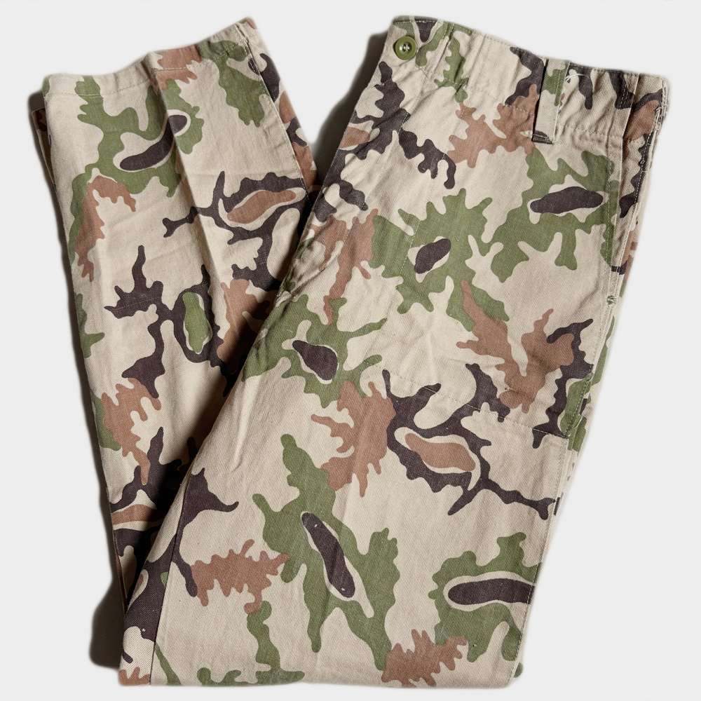 希少カモ! 80's 90's エジプト軍 スクランブルエッグ カモ パンツ EGYPTIAN ARMY SCRAMBLE EGG CAMO 迷彩 レア 中東 VINTAGE ヴィンテージ拍卖