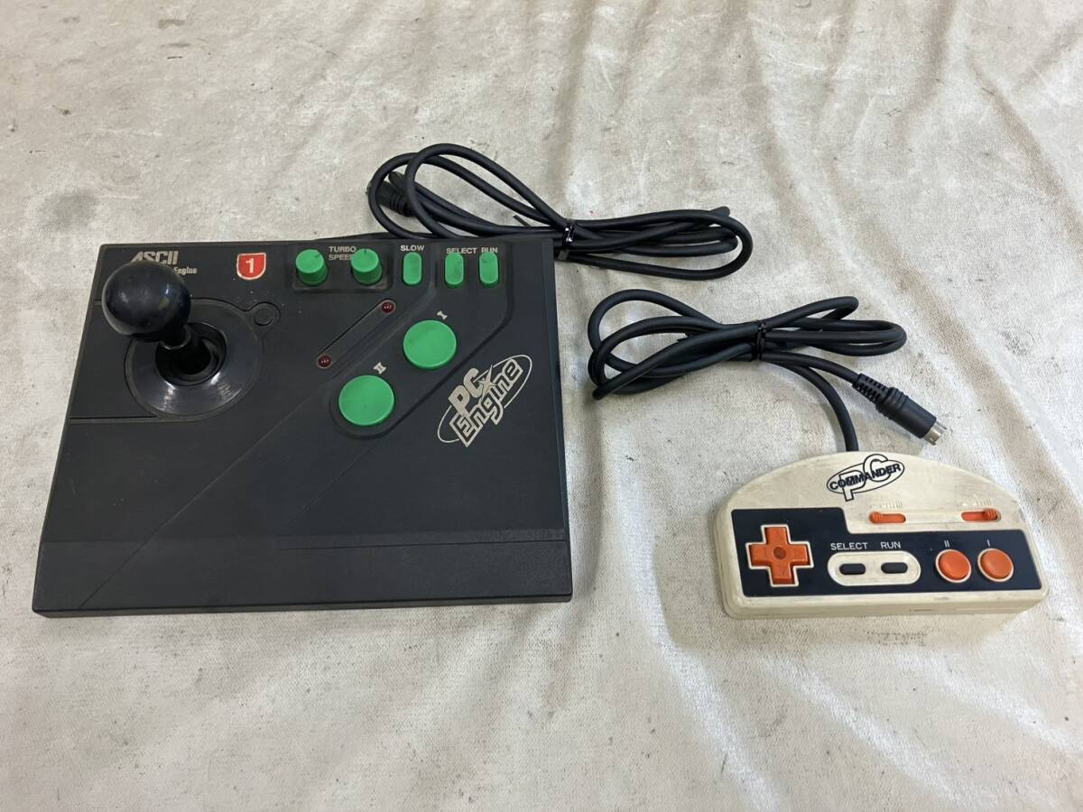 (131)PCエンジン コントローラー まとめ売り ASCII アスキー スティックエンジン AS-7749-EG HORI ホリコマンダー HJ-10拍卖