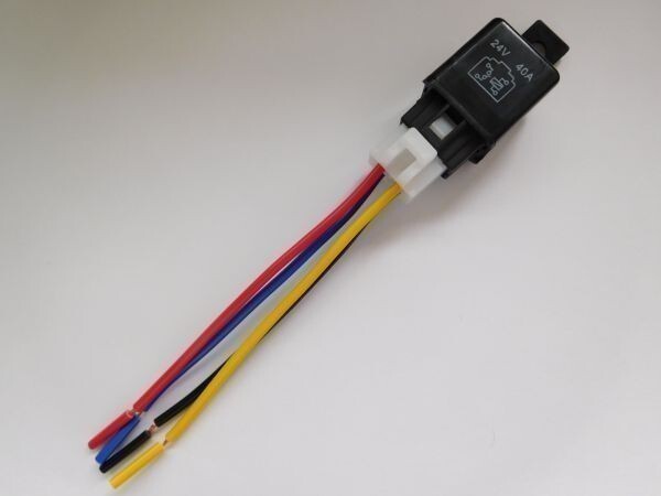 送料込 送料無料 4極リレー 4P 車載リレー 24V 検) フォグランプ モーター HID ホーン 電装 自作 オプション 追加拍卖