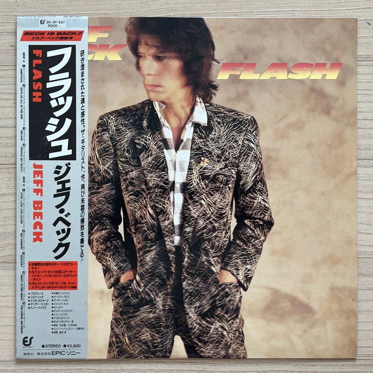 【国内盤/Vinyl/12''/Epic/283P-627/85年盤/with Obi,Booklet】フラッシュ / ジェフ・ベック ............. //Blues Rock,Pop Rock,Funk//拍卖
