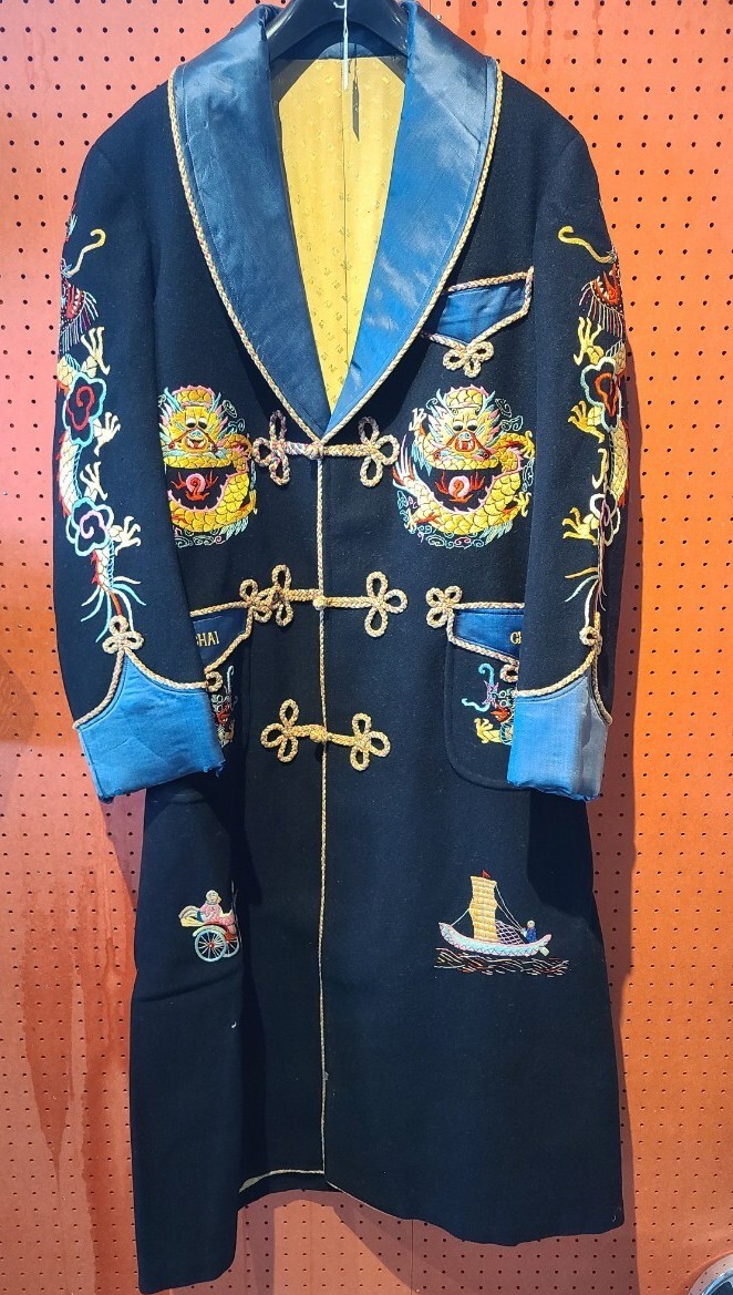 ロングコート コート ヴィンテージ スモーキングコート SHANGHAI CHINA 拍卖