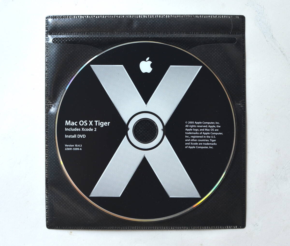 Mac OS X10.4.3 Tiger 正規販売 フルインストール DVD only + 0SX10.4.11Combo Updata/0S9.2.2 Classic環境構築/QT7.6 拍卖