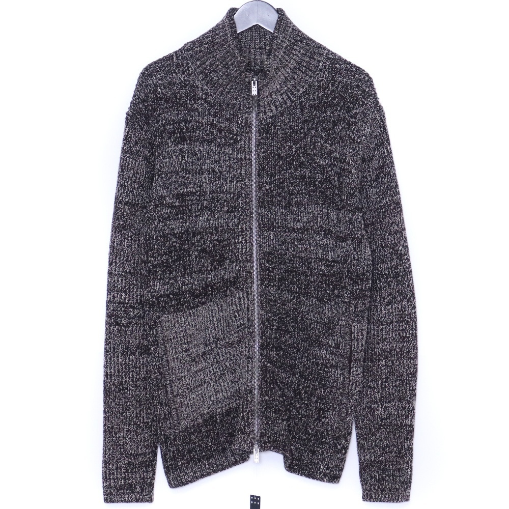 DEVOA High neck knit high twist knit サイズ2 ブラック SKT-MDAC デヴォア ハイネックツイストジップアップニット セーター拍卖