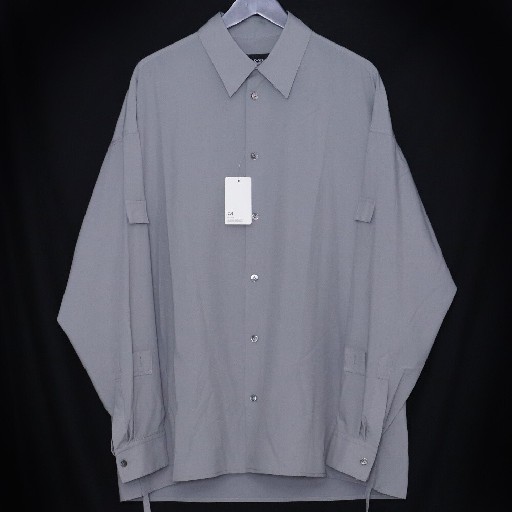 未使用 D-VEC PL STRETCH CONVERTIBLE L/S SHIRT サイズ2 グレー VF-2LS01248 ディーベック コンバーチブル 長袖シャツ拍卖