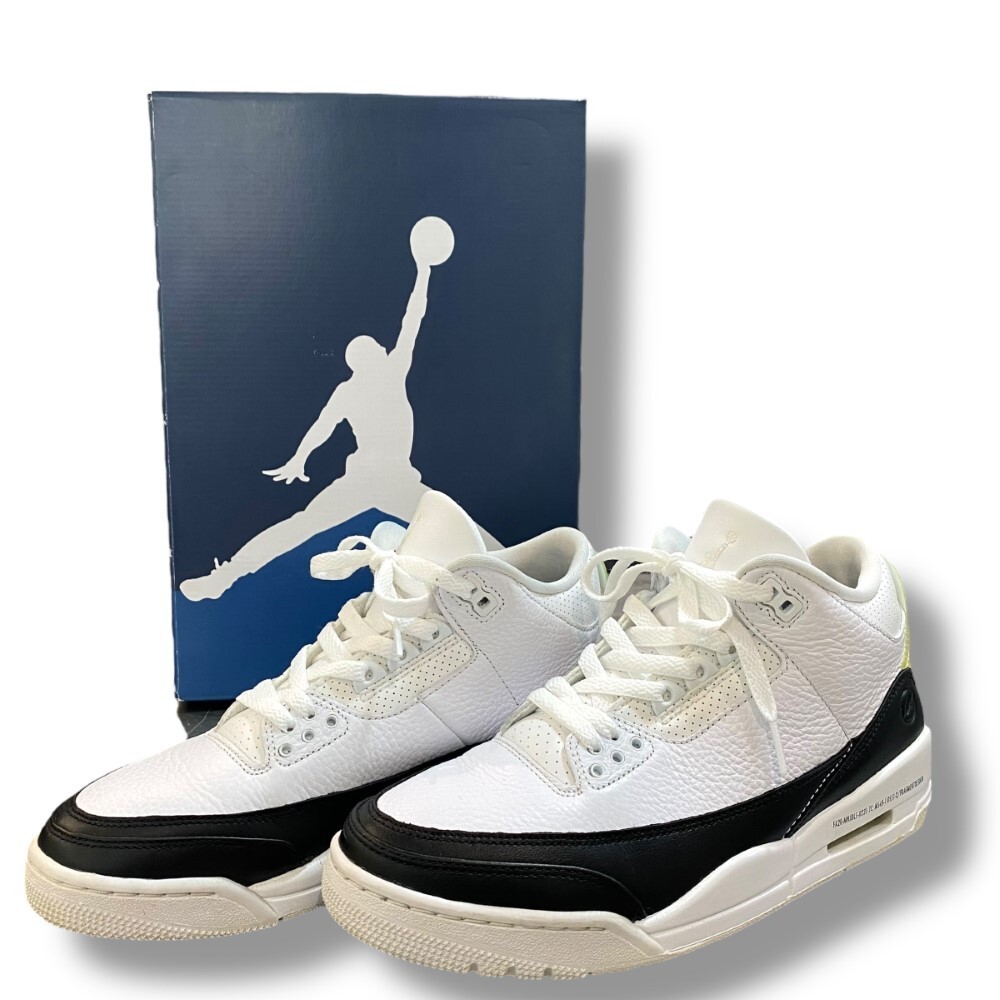 26cm NIKE × FRAGMENT AIR JORDAN 3 RETRO SP White Black スニーカー DA3595-100 ナイキ フラグメント エアジョーダン3拍卖