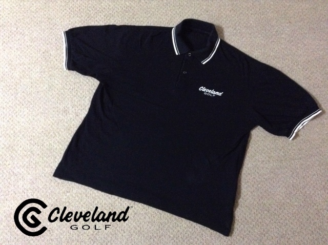 ★中古★日本製 クリーブランド ゴルフ メンズ 鹿の子 半袖ポロシャツ Mサイズ 刺繍ロゴ Cleveland Golf 古着 オールド 90s ヴィンテージ拍卖