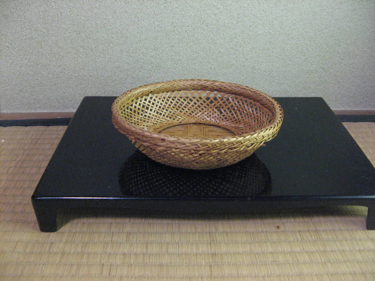 竹 菓子鉢 ザル サイズ 直径15.5cm 高さ5cm同梱手渡し可拍卖