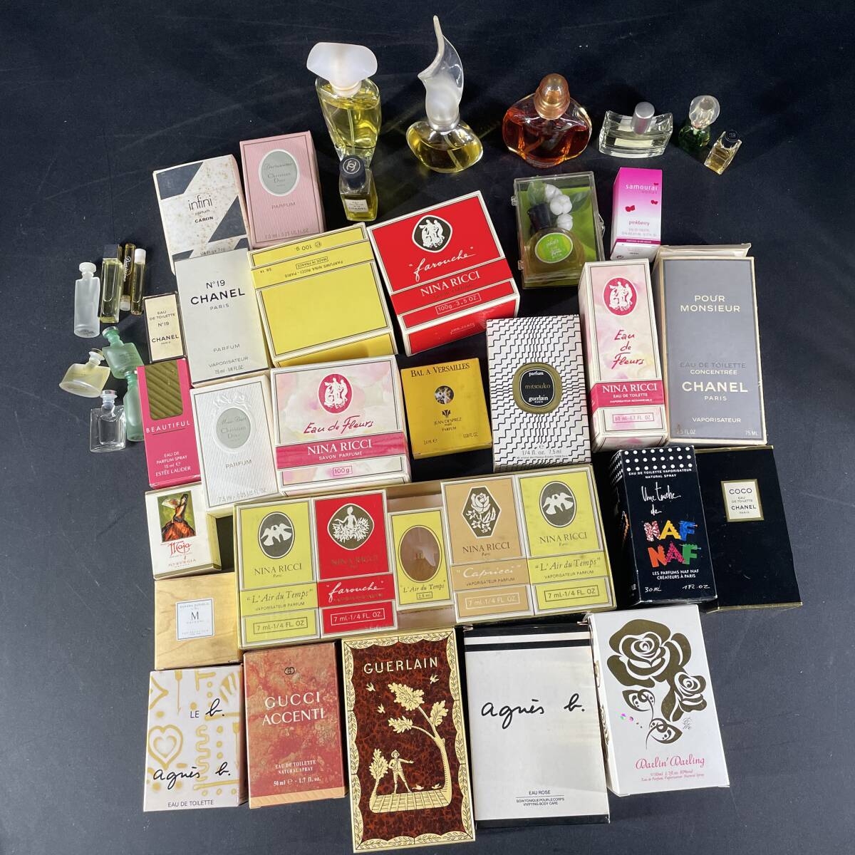 大量 おまとめ 香水各種 シャネル ゲラン サムライウーマン ディオール エスティーローダー 未使用品多数 長期保管品 未検品 現状品//L56拍卖