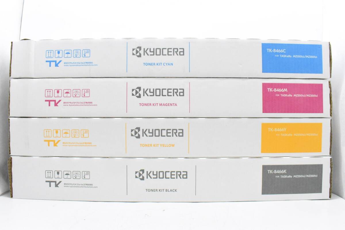 未使用 京セラ 純正 トナー TK-8466 4色(シアン・マゼンタ・イエロー・ブラック) KYOCERA IT7CW3T41PPI-D-N32-byebye拍卖