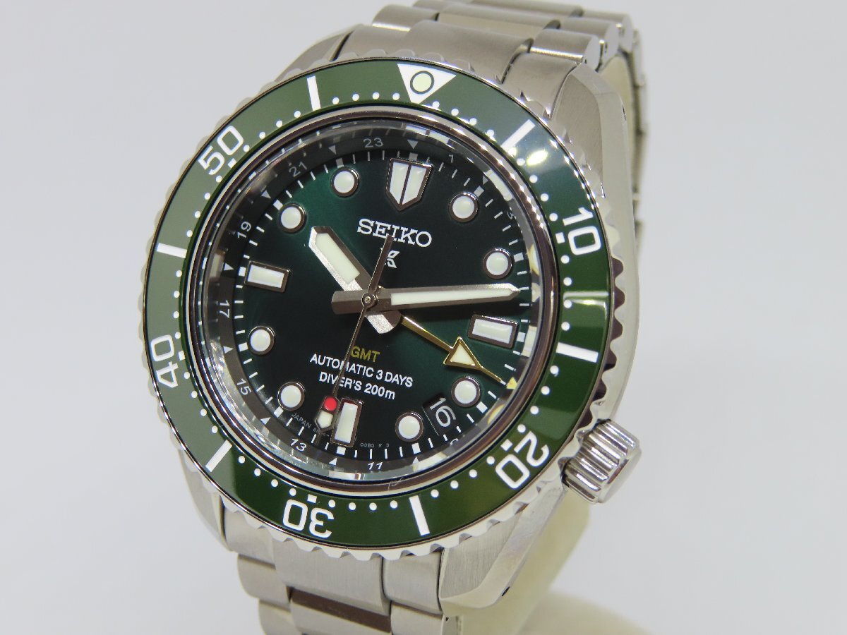 【美品】セイコー SEIKO SBEJ009/6R54-00D0 プロスペックス ダイバースキューバ GMT 自動巻き メンズ腕時計拍卖
