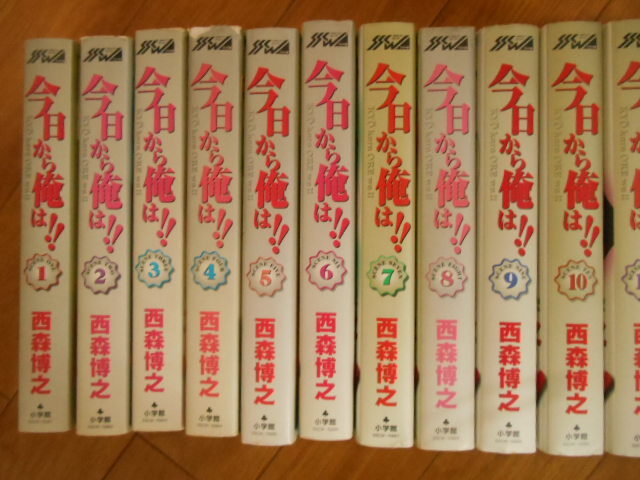 全巻・完結 今日から俺は!! 全19巻 西森博之 小学館 今日からあたしゃ・今日からトモダチ・封入本 拍卖