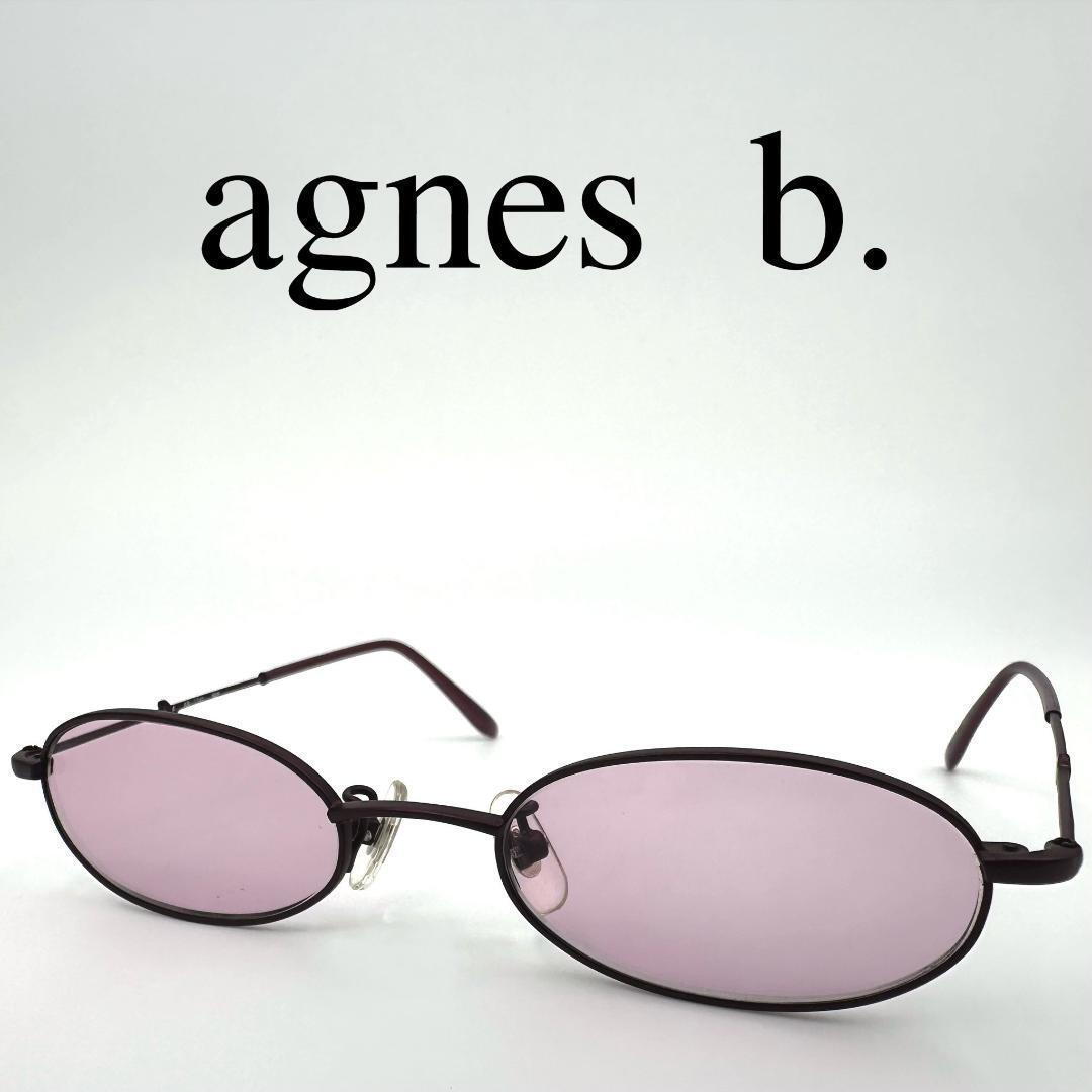 agnes b. アニエスベー サングラス 度なし AB-1741 ケース付き拍卖
