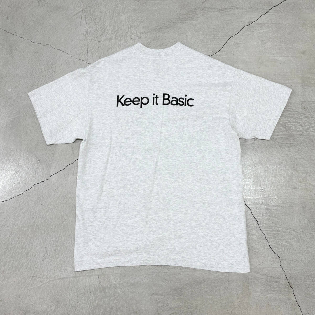 90s BASIC ベーシック YOUR BASIC TSHIRT タバコ USA製 Tシャツ XL/CR拍卖