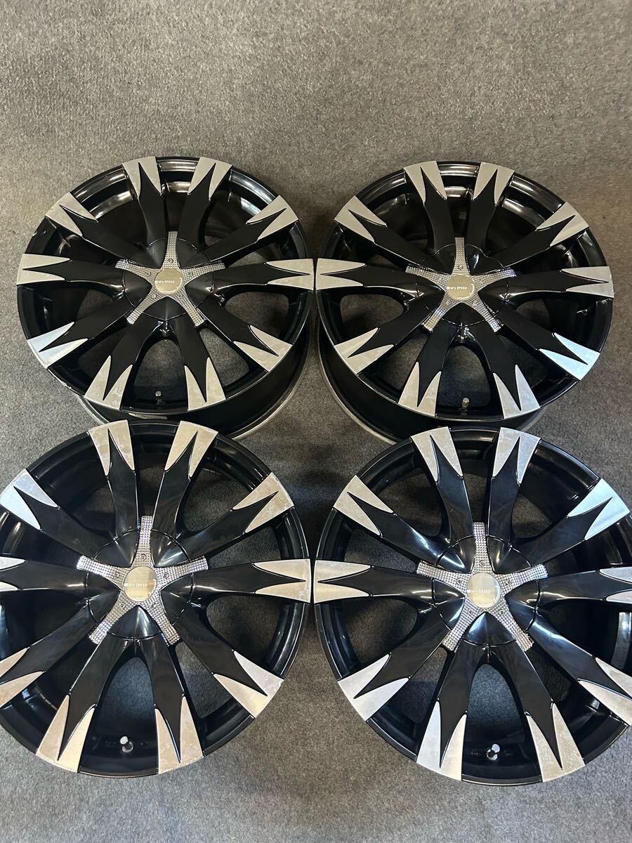 M’z SPEED JUNO Juwel 18インチ 7.5J +52 100 114.3 5H マルチ ブラポリ アルミホイール 4本拍卖