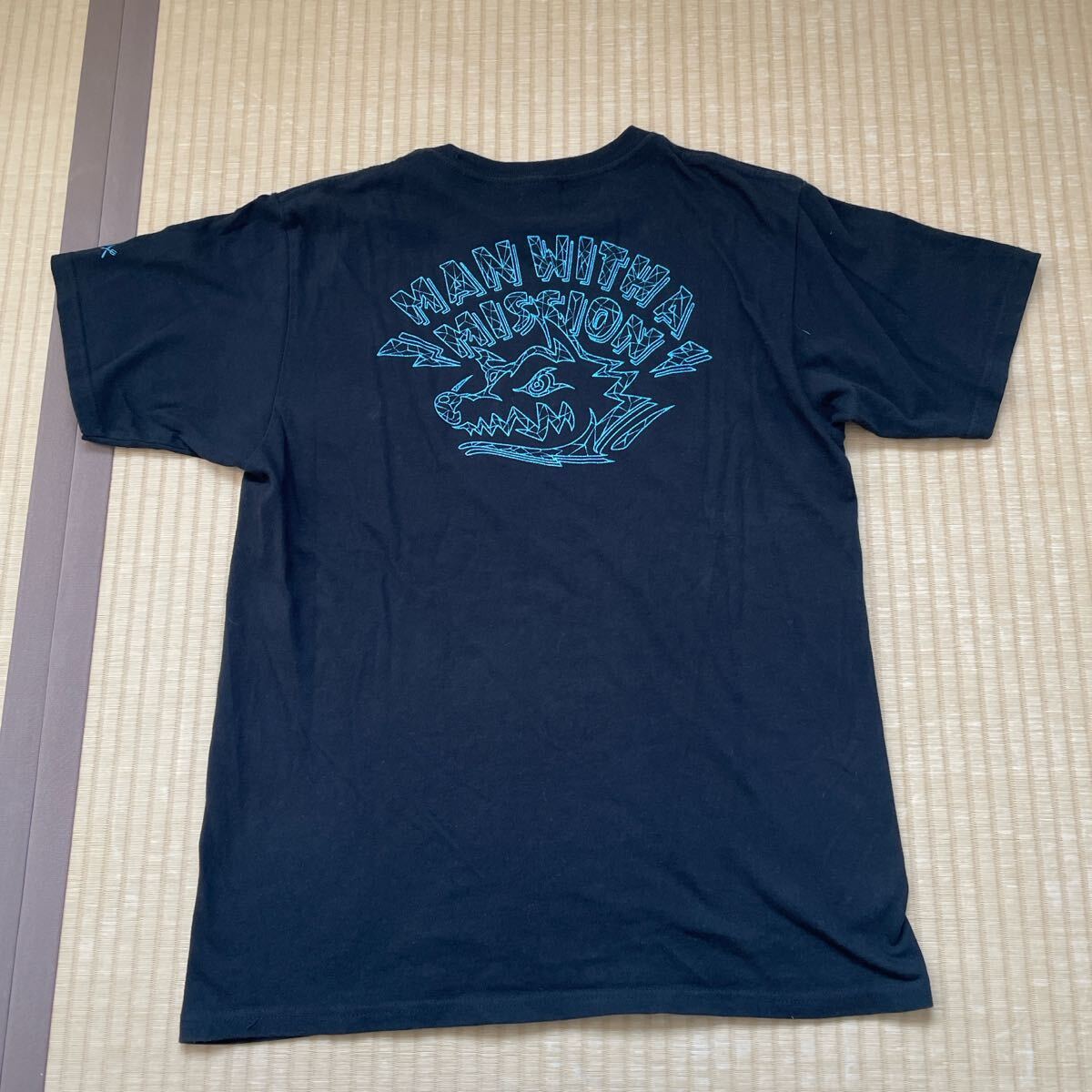 MAN WITH A MISSION バンドTシャツ マンウィズアミッション Tシャツ man with a mission バンドロゴTシャツ オフィシャルTシャツ拍卖
