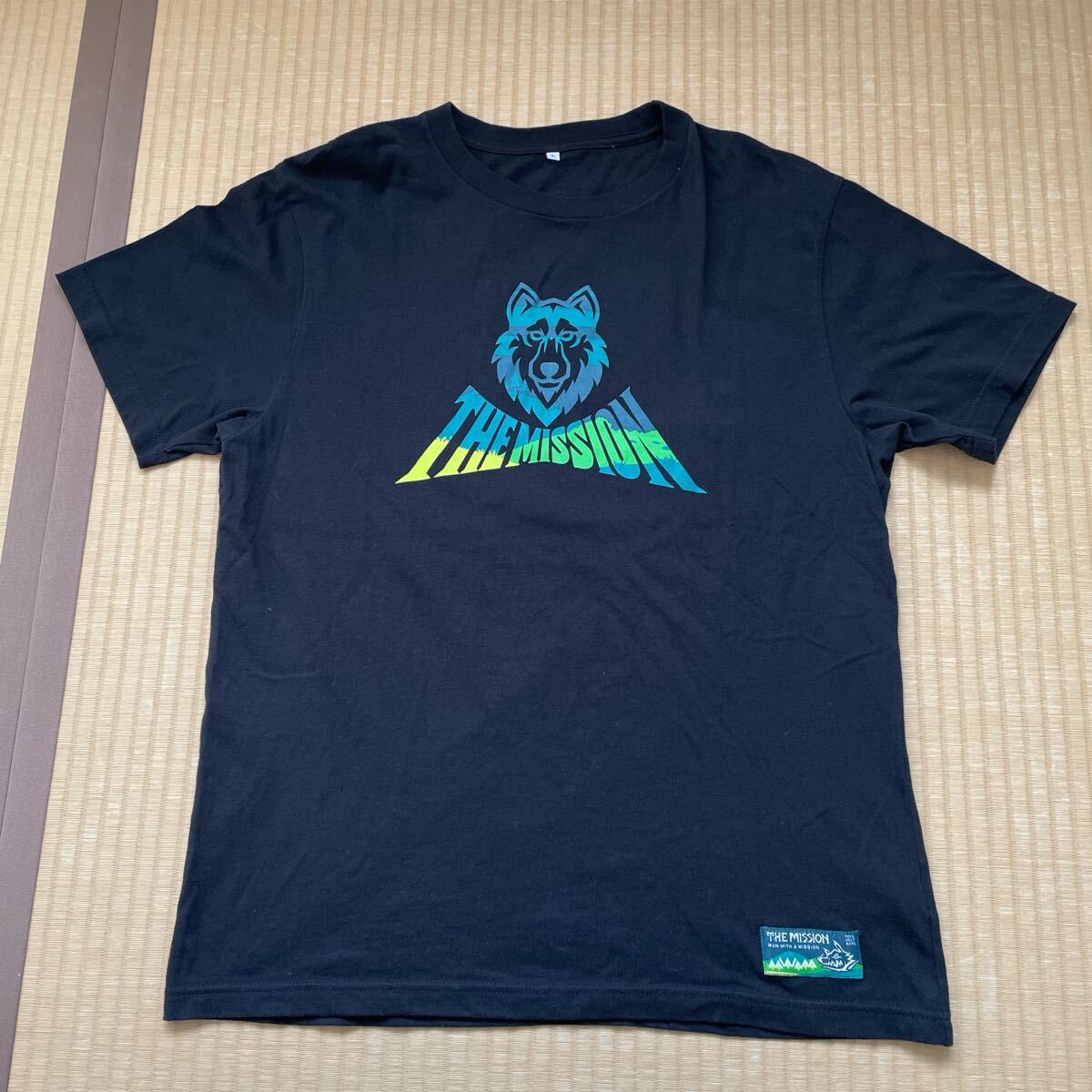 MAN WITH A MISSION バンドTシャツ マンウィズアミッション Tシャツ man with a mission バンドロゴTシャツ 「THEMISSION」拍卖
