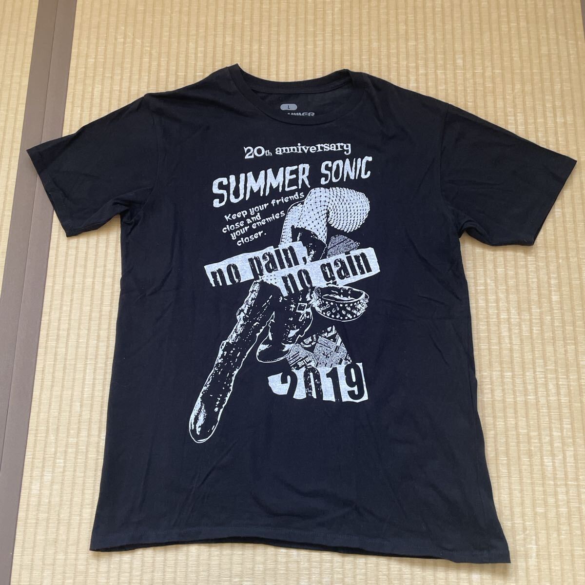 SUMMER SONIC 2019 Tシャツ サマーソニック オフィシャルTシャツ summer sonic バンドTシャツ サマソニ 20th ANNIVERSARY 記念Tシャツ拍卖
