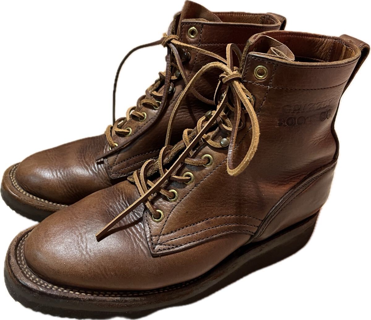 ★グリズリーブラックベア茶色ブラウン★ホワイツウエスコレッドウイングハソーンワークブーツ★古着屋オクトパスホールド★拍卖