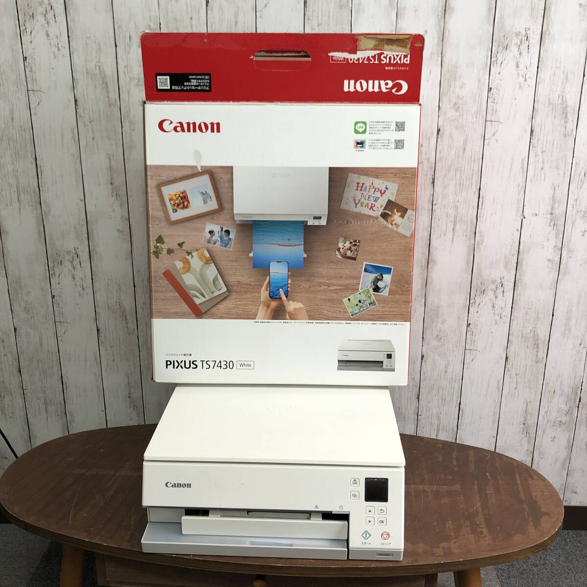 【美品】Canon キャノン PIXUS ピクサス TS7430 インクジェットプリンター カラーコピー 複合機 A4対応 箱付き 通電確認のみ D拍卖