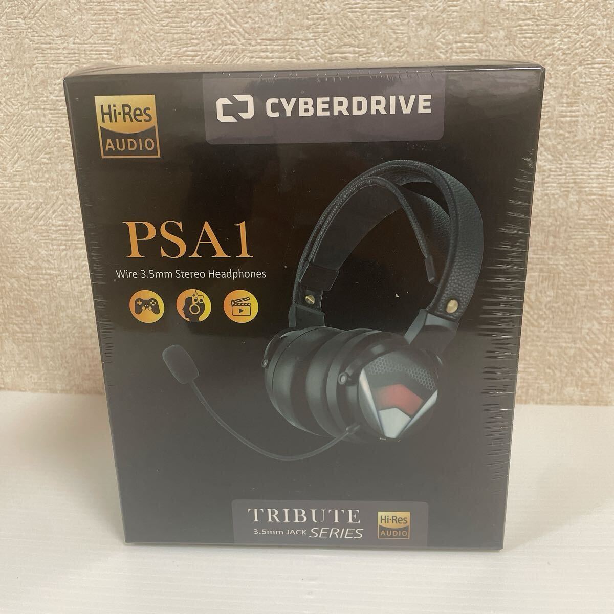 新品未開封品 CYBERDRIVE ハイレゾ ヘッドホン TRIBUTE PS-A1 ブラック シュリンク付き C773拍卖