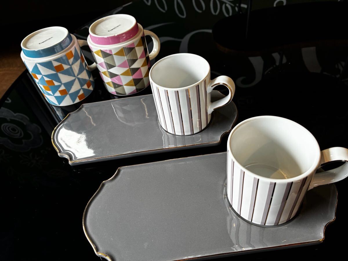 【フランフラン食器セット】カップ&ソーサー マグカップ おまとめ売り拍卖