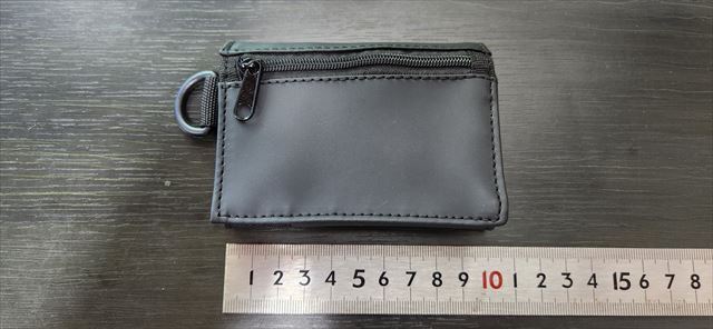 小型3折り財布_柔らかいレザー調_トラベルワレット_黒_033拍卖