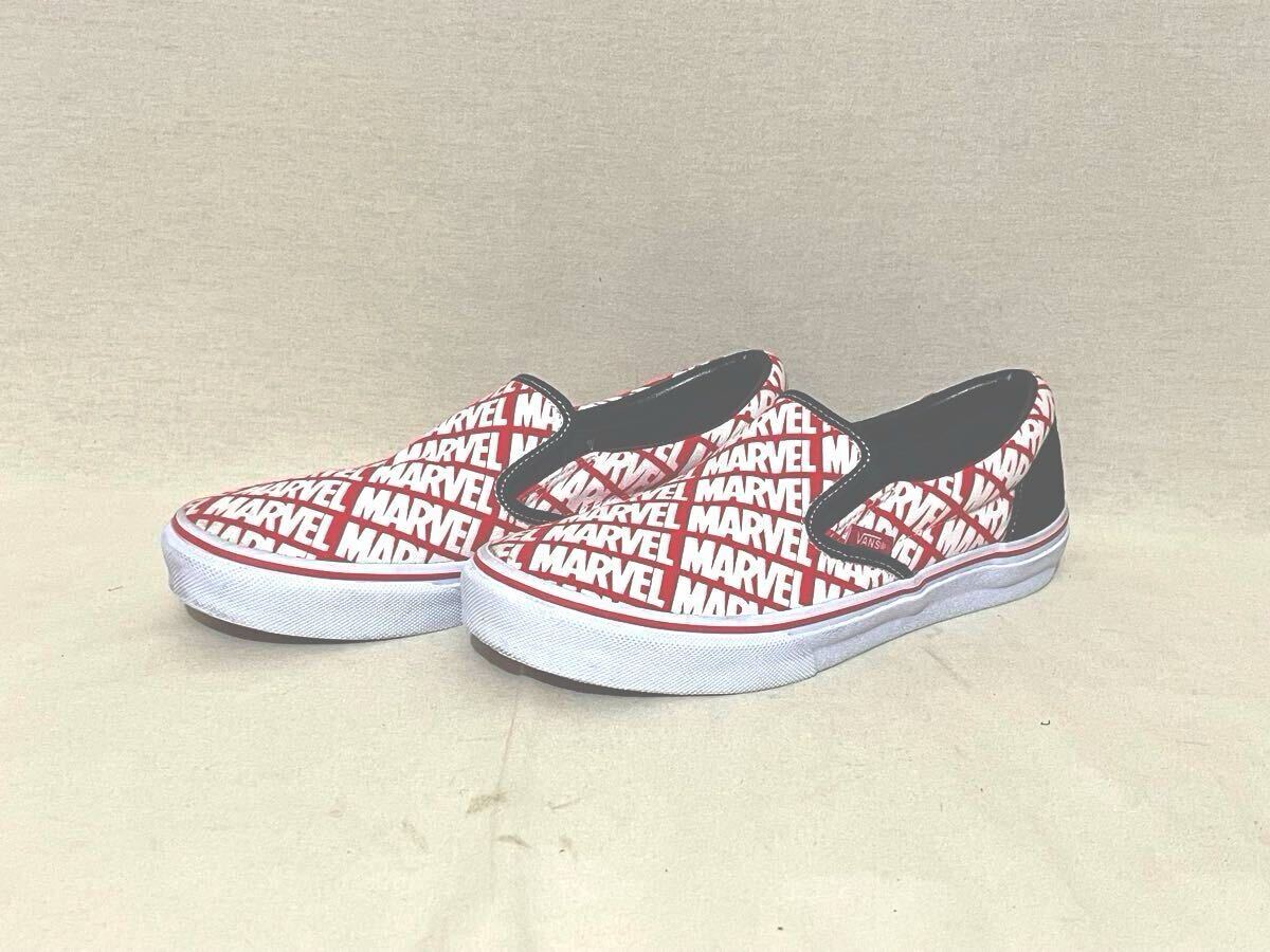 【VANS×MARVEL】バンズ×マーベル スリッポン サイズ9 27cm slip on 総柄プリント スニーカー シューズ 拍卖