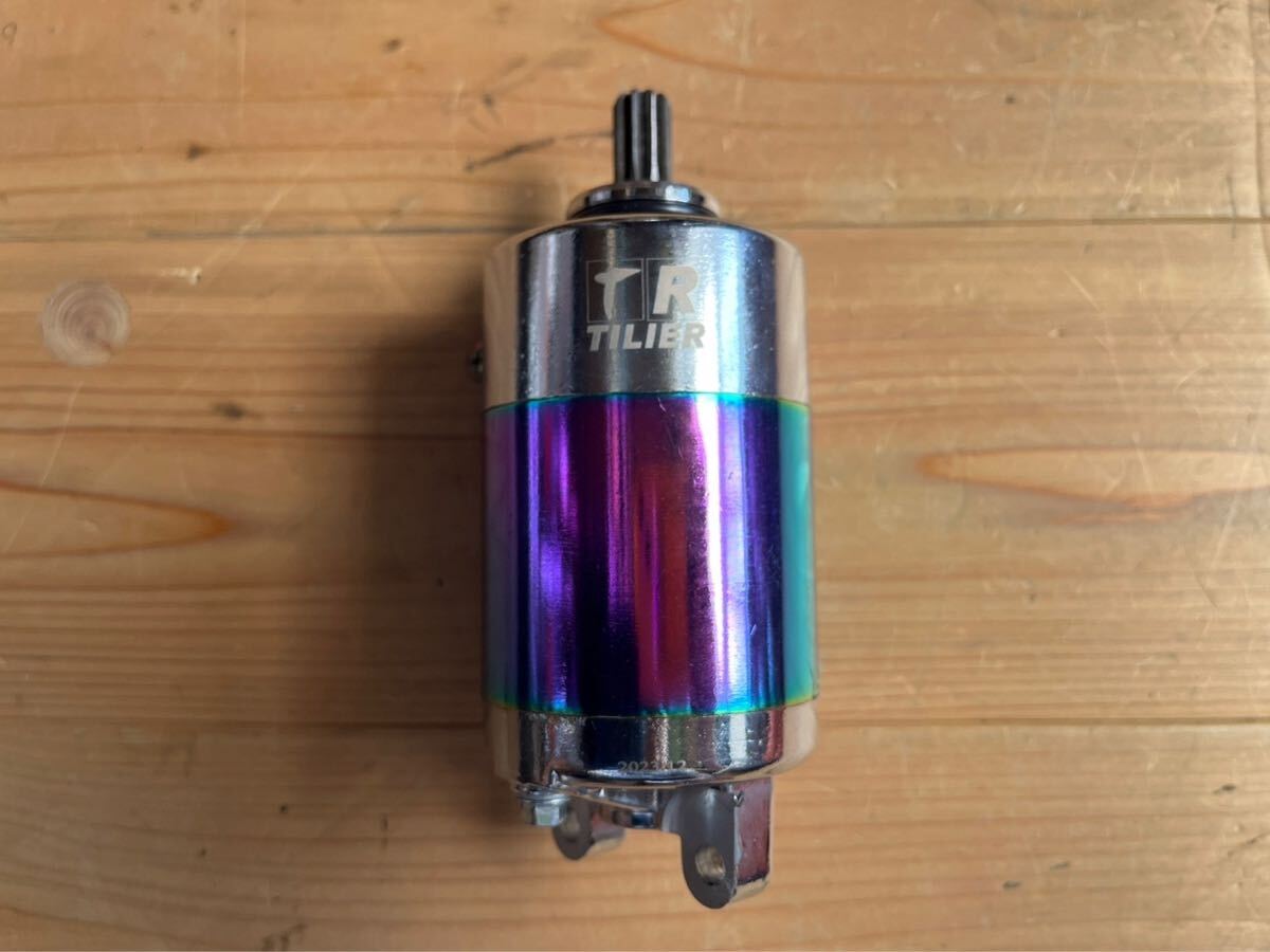 新品未使用品.シグナスX.チタンカラー強化セルモーター 70mmピストン対応.SE12.44J,CYGNUS,BWS、SEA5JJ.SED8J 新品 1型 2型 3型 4型 5型拍卖