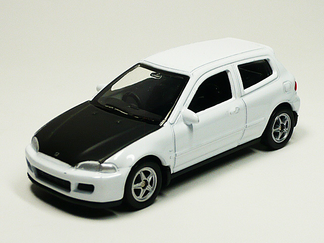 ■トミカサイズ■Honda ホンダ シビック EG6(ホワイト色)白色 1/60スケール拍卖