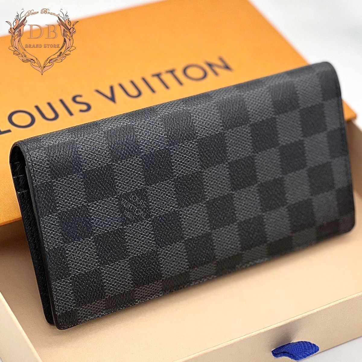 【未使用級】 ルイヴィトン ダミエグラフィット ブラザ ブラック 小銭 ビジネス Louis Vuitton メンズ 財布 黒 新品未使用級 鑑定済み 黒拍卖