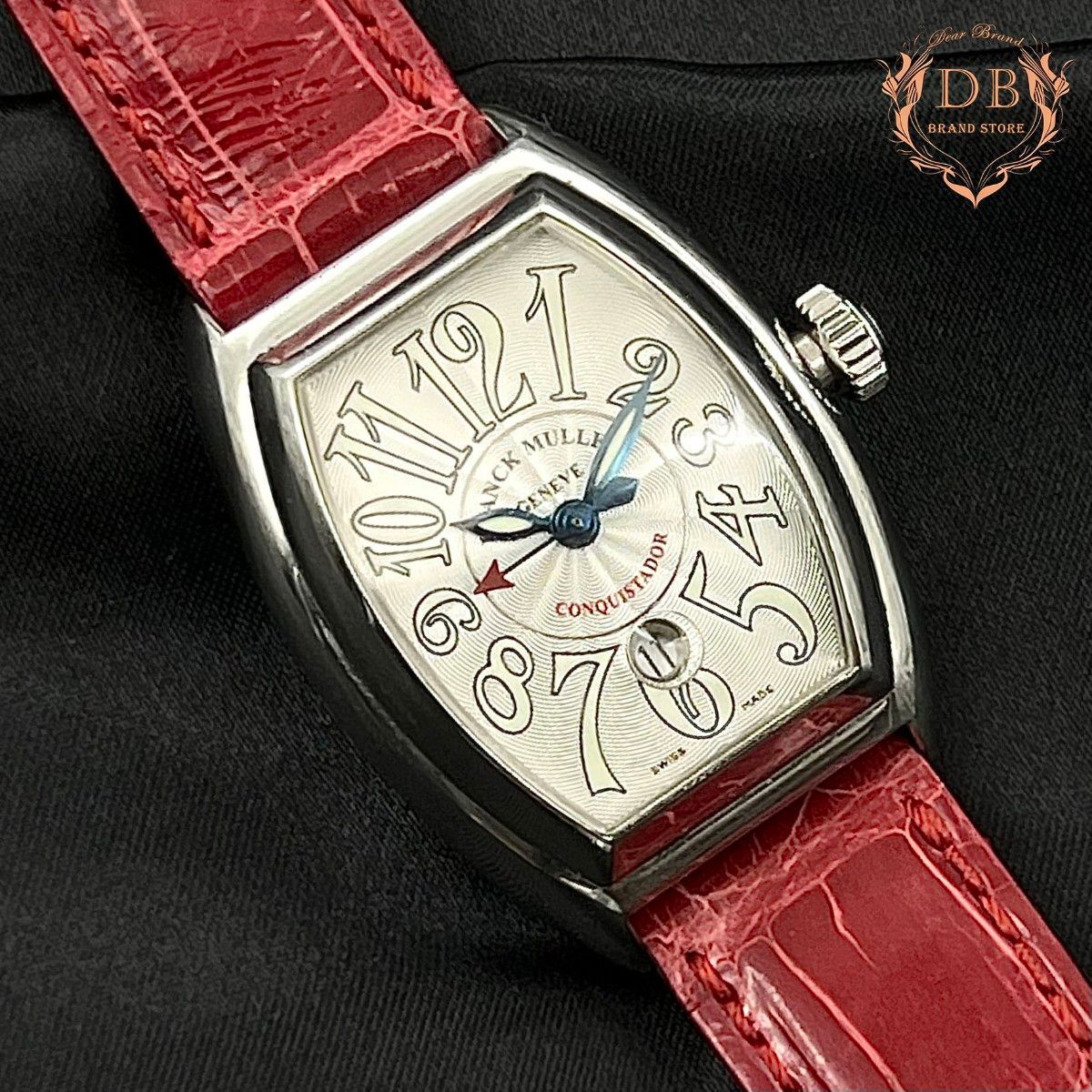 フランクミューラー コンキスタドール マスターコンプリケーション 自動巻き 銀 FRANCK MULLER レディース 腕時計 鑑定済み 純正ベルト拍卖