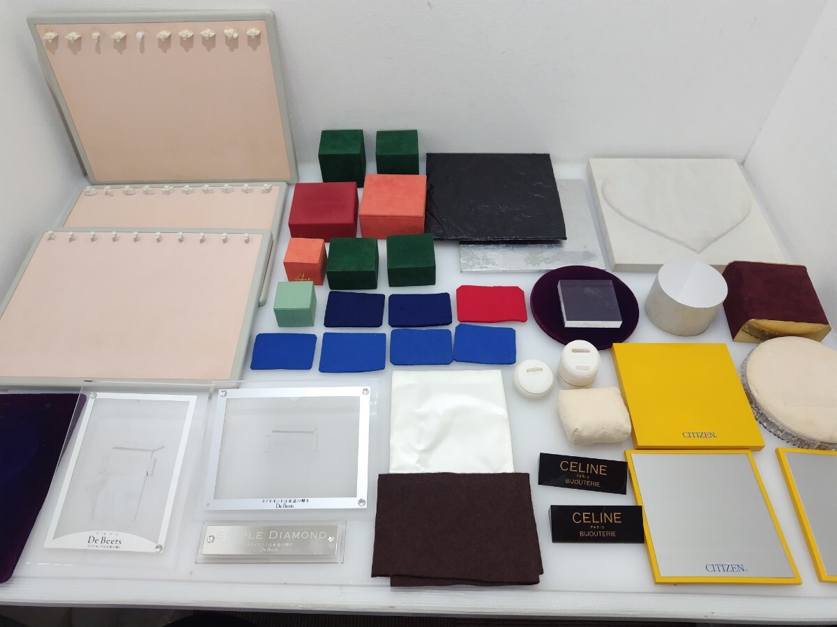 D(0716i8) アクセサリーケース 20点以上 まとめ売りジュエリートレー ディスプレイ トレイ 店舗 展示 整理 ●長期保管品 拍卖