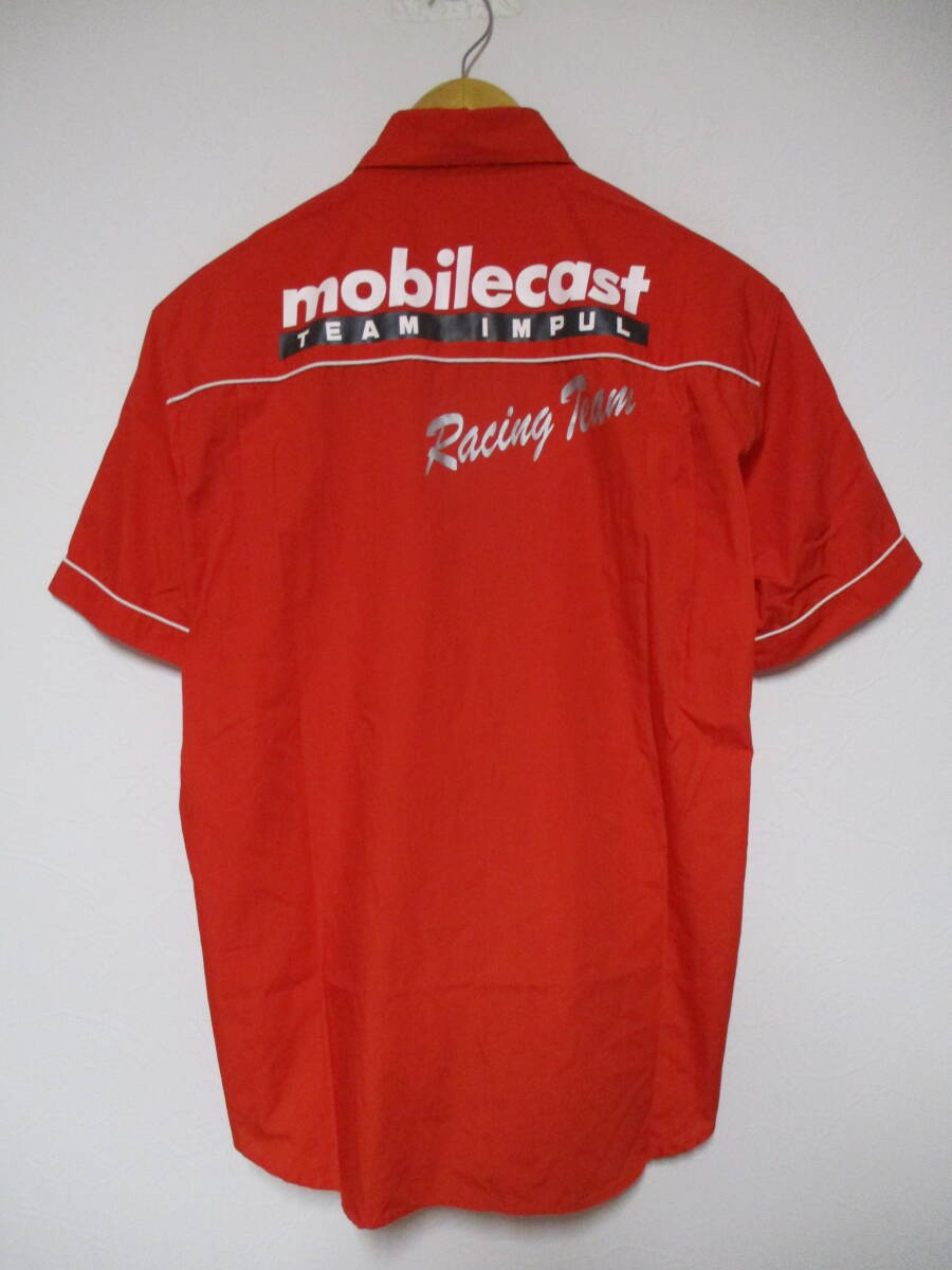 未使用 mobilecast モバイルキャスト TEAM IMPUL チームインパル レーシングチーム ピットシャツ Mサイズ拍卖