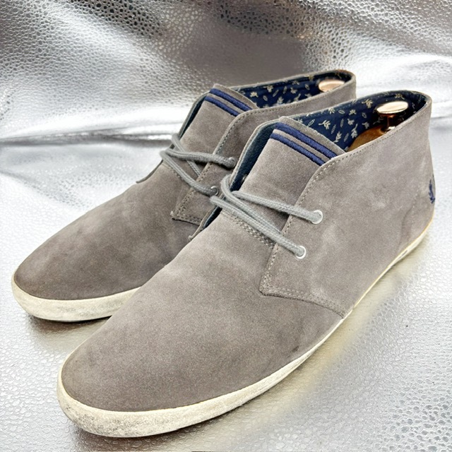 ★FRED PERRY★スニーカー/28.0cm/カジュアルシューズ/ショートブーツ/スポーツシューズ/スエード/グレー拍卖