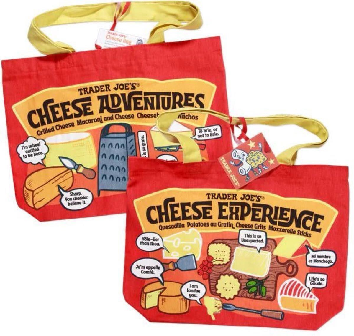 トレーダー・ジョーズ Trader Joe's ★  チーズ トートバッグ  エコバック ★ 新品未使用拍卖
