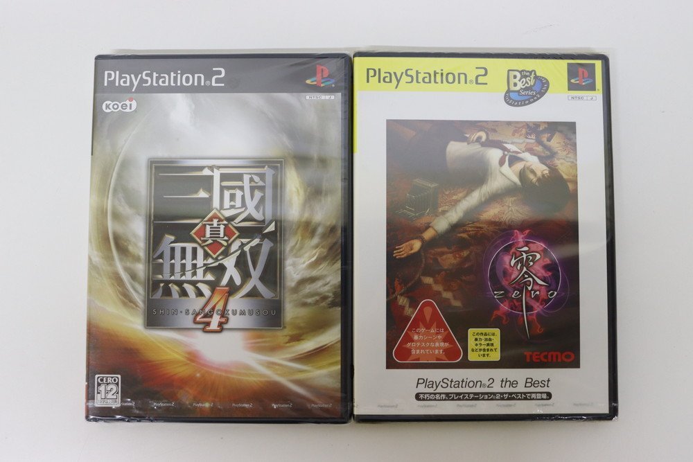 【5P1394】1円スタート 未開封品 PlayStation2 プレイステーション2 ゲームソフト2点まとめ 真・三国無双4 零~ZERO~ 現状品拍卖