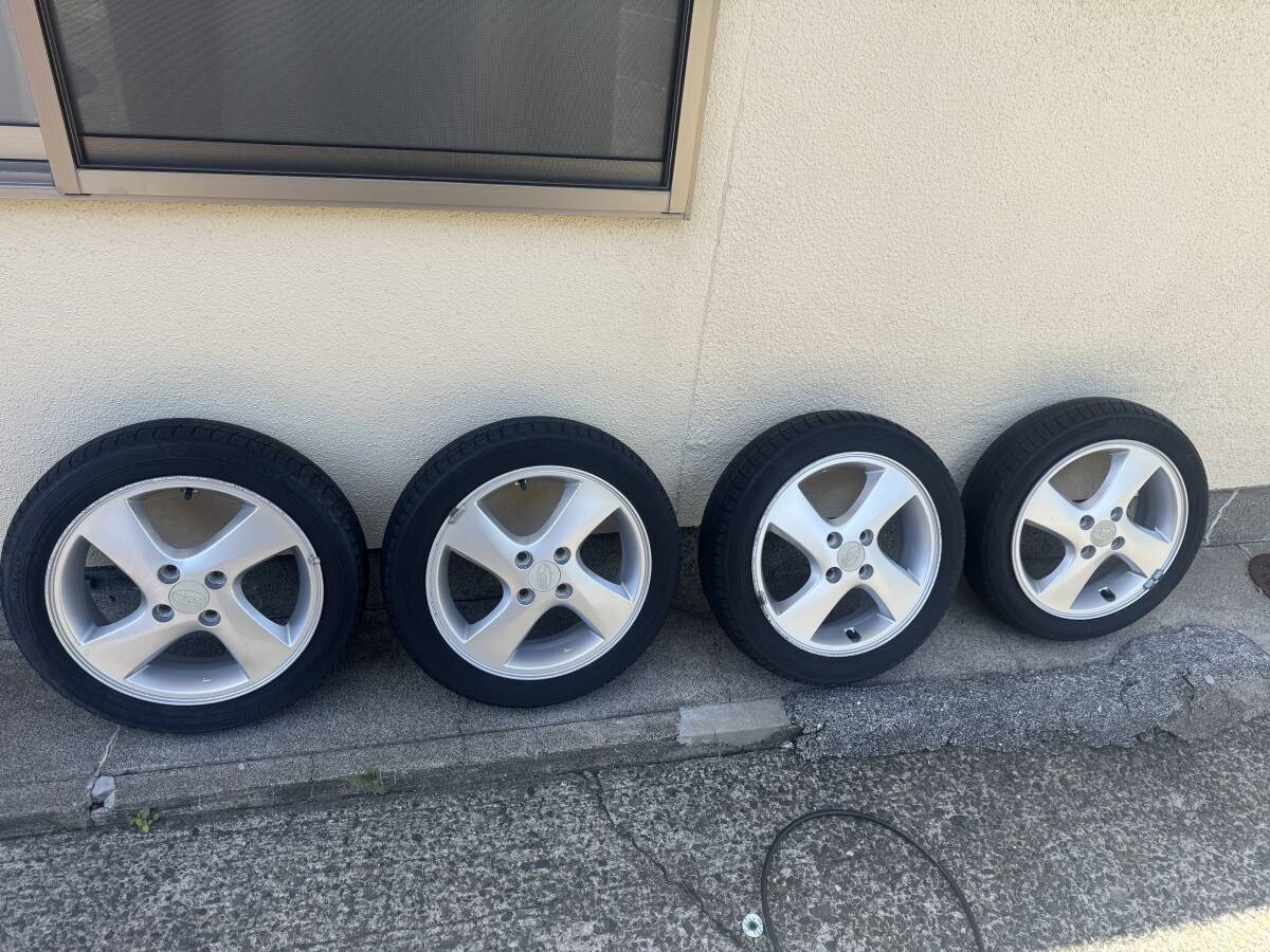 SUBARU R2 純正アルミホイール エンケイ製 15インチ 4.5J+45 PCD100 4穴 拍卖