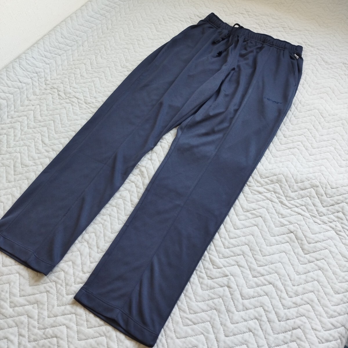 スポーツ head ロング パンツ m ダークグレー 消臭 抗菌 吸汗速乾 uv対策 ポケット 前紐 ウエストゴム 色違いも 匿名 送料無料拍卖