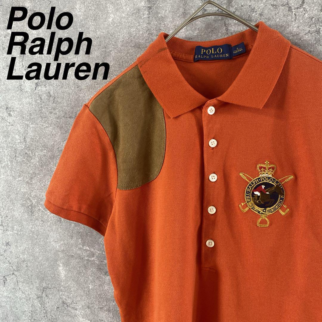 Polo Ralph Lauren ポロシャツ 肩ラムレザー 半袖メンズSサイズ拍卖