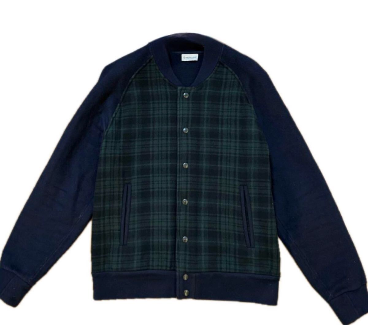 【モンクレール 未使用 メンズ ウール ジャケット】ブルゾン 46 Mサイズ ルーマニア製 MONCLER モンクレ ジャンパー MCL ダウン アウター拍卖