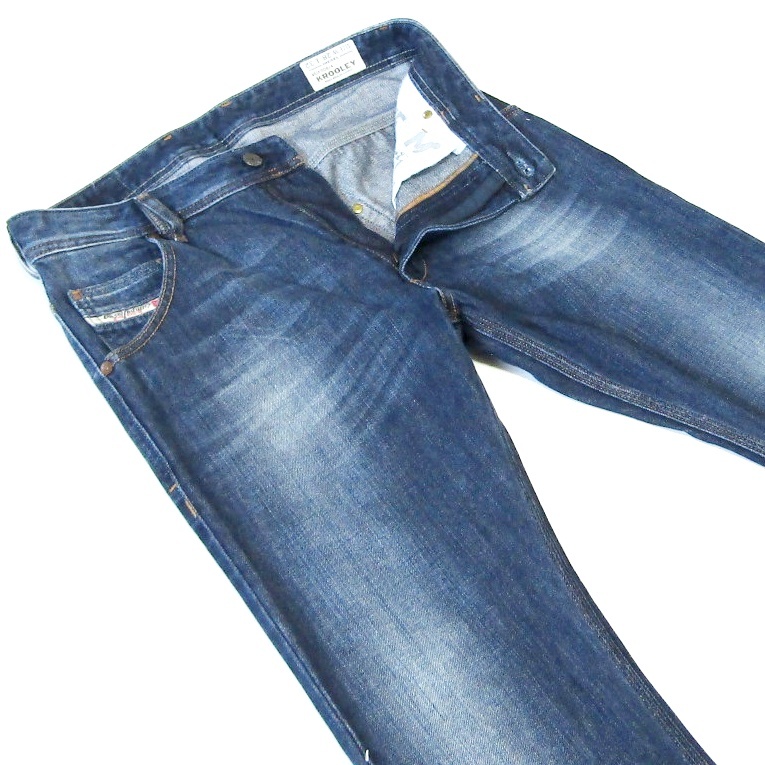 DIESELディーゼルKROOLEY▼スリムテーパードデニム▼濃紺▼28インチ▼ウエスト約82cm拍卖