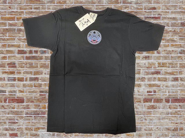 【毘沙門天】■黒■Sサイズ■3960円■半袖Tシャツ■むかしむかし 和柄 立体プリント拍卖