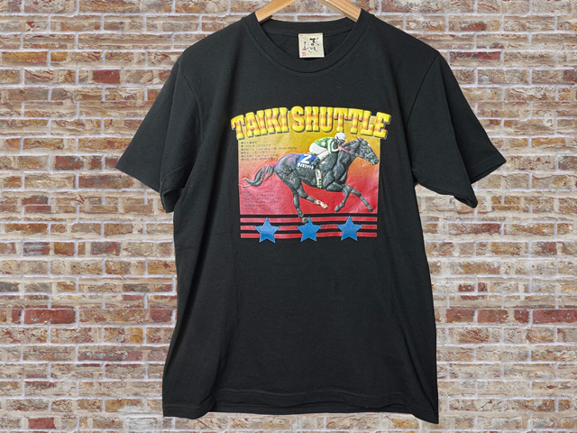 訳あり Mサイズ タイキシャトル 競馬 むかしむかし Tシャツ 日本製 綿100% 超立体3Dプリント拍卖