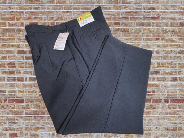 aa00022-2-nb430-2 ウエスト89-95 股下65cm ダークカラー系 Franck Michel ウエストアジャスター付き スラックス 拍卖